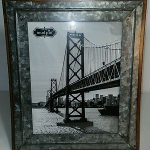 Mud Pie Rustic Tin Large Picture Frame